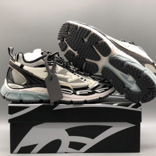 오프화이트 화이트 & 블랙 비 라이트 백 스니커즈