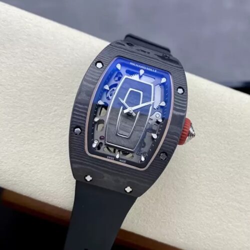 G+공장 리차드밀 RM07-01 블랙 카본 블랙 러버밴드