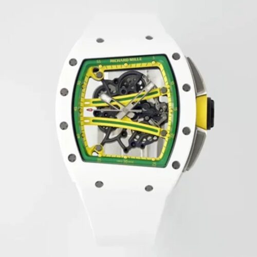 ZF공장 리차드밀 요한 블레이크 화이트 세라믹 화이트 러버밴드