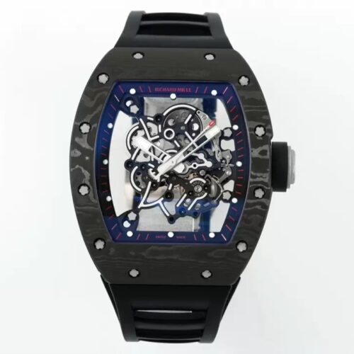 ZF공장 리차드밀 부바왓슨 RM-055 블랙카본 / 네이비 / 블랙 러버밴드