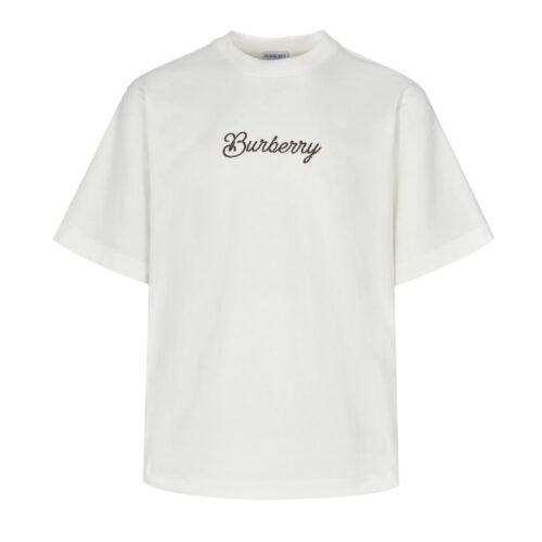 버버리 서퍼 나이트 코튼 티셔츠 화이트