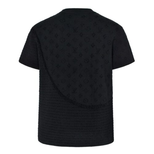 루이비통 그래픽 자카드 쇼트 슬리브드 크루넥 반팔