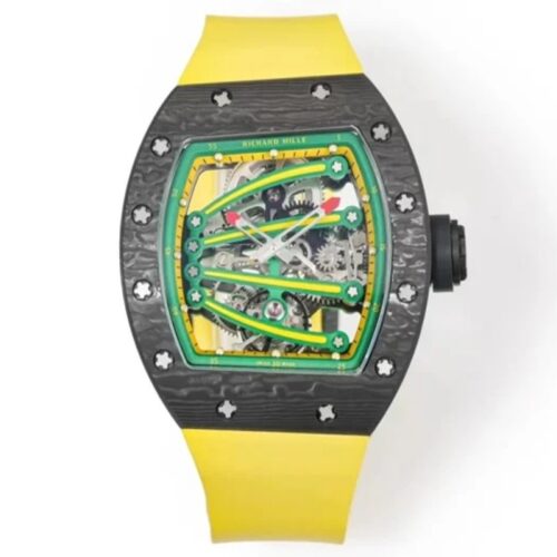 RM공장 리차드밀 요한 블레이크 RM59-01 블랙 카본 케이스 / 옐로우 러버밴드
