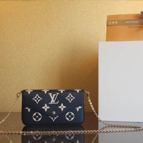 루이비통 펠리시 포쉐트 블랙 베이지 M80482