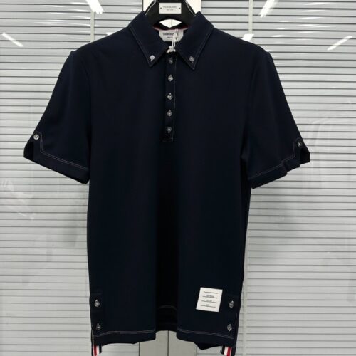 톰브라운 테크 울 반팔 폴로 셔츠