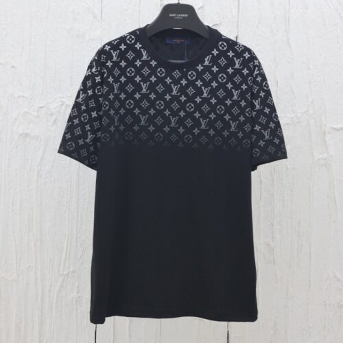 루이비통 그라디언트 코튼 티셔츠 블랙