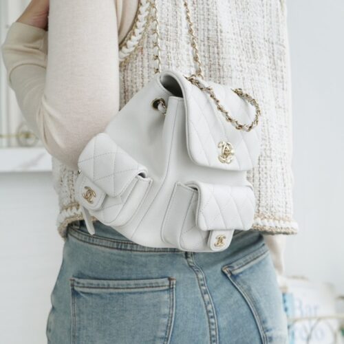 팬더샵 샤넬 23K 뉴 듀마 스몰 백 화이트 골드