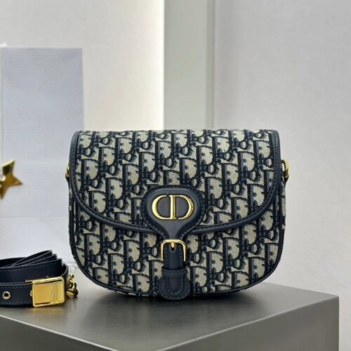 디올 미디엄 바비 숄더백 오블리크 자카드