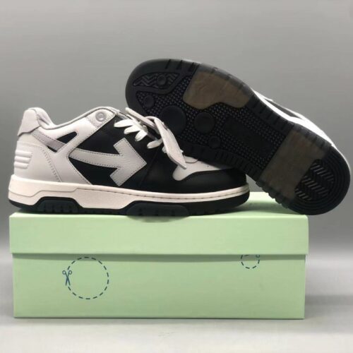 오프화이트 그레이/블랙 아웃 오브 오피스 사토리얼 스니커즈