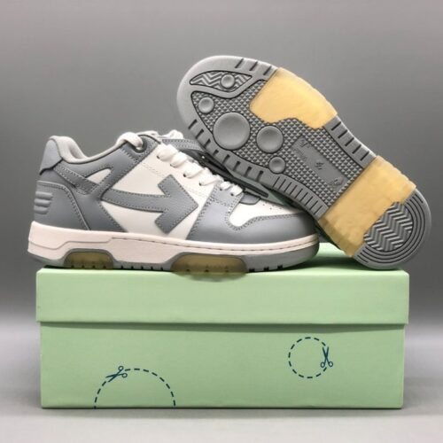 오프화이트 화이트/그레이 아웃 오브 오피스 사토리얼 스니커즈