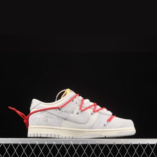 나이키 x 오프화이트 덩크 로우 더 50 레드