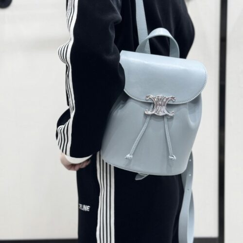 셀린느 백팩 보니 스무스 카프스킨 아이스 블루