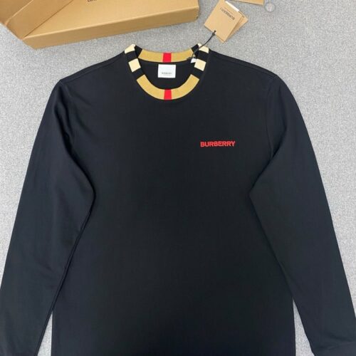 버버리 제라드 아이콘 스트라이프 맨투맨 블랙