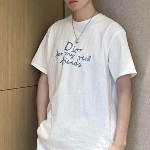 디올 앤 홀리스터 프린팅 반팔 화이트