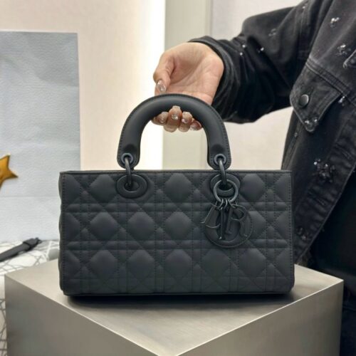 디올 미디엄 레이디 디조이 백 블랙 울트라 매트