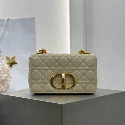 디올 스몰 카로백 서플 까나쥬 베이지