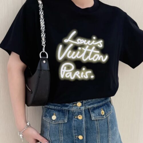 루이비통 LV 네온 로고 여성 반팔 티셔츠