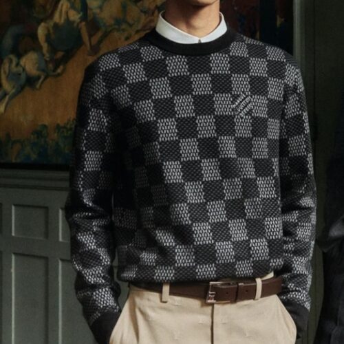 루이비통 다미에 울 크루넥