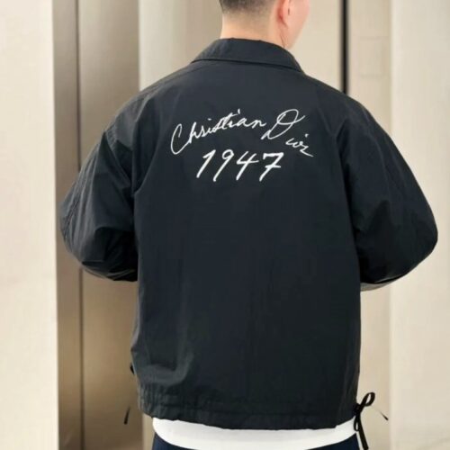 디올 블루종 자켓 테크티컬 패브릭 블랙