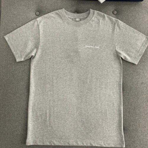 디올 스몰 자수로고 반팔 티셔츠 그레이