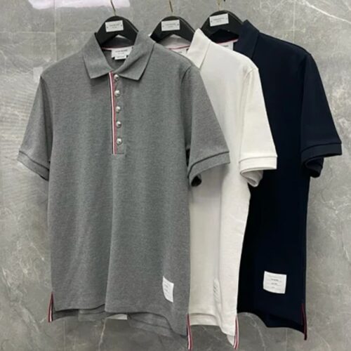 톰브라운 피케 폴로 반소매 티셔츠