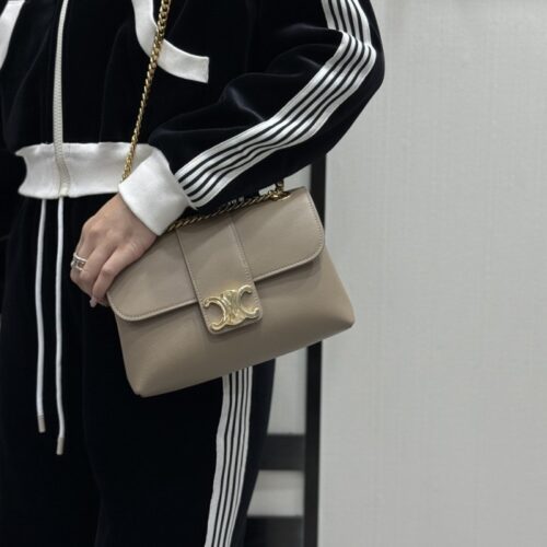 셀린느 빅투아르 백 서플 카프스킨 브라운 세피아