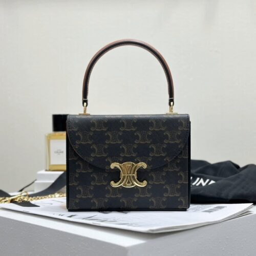 셀린느 스몰 블랑딘 박스 백 트리옹프 캔버스