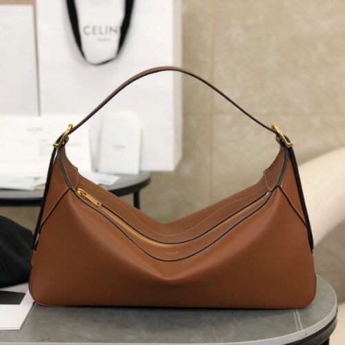 셀린느 미디엄 로미 서플백 카프스킨 탄 197443