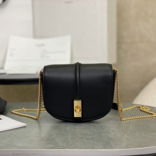 셀린느 스몰 월렛 체인백 블랙 10G453