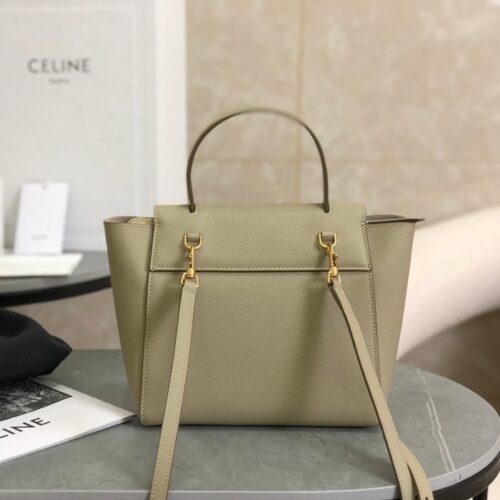 셀린느 나노 그레인드 벨트 토트백 베이지 189003