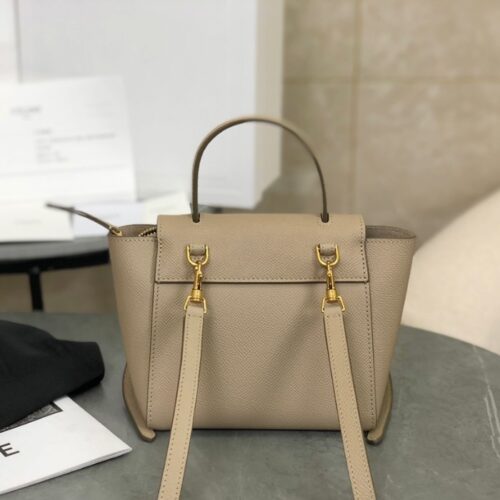 셀린느 피코 그레인드 벨트 토트백 베이지 194263