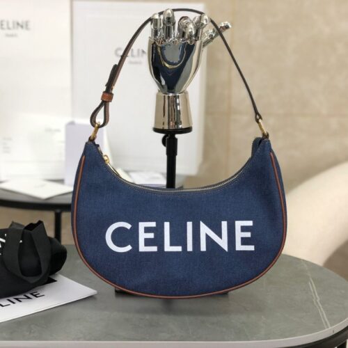 셀린느 아바 숄더백 트리오페 캔버스 데님 193952