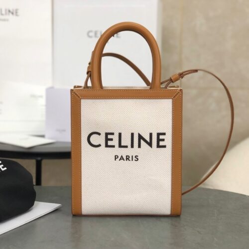 셀린느 미니 버티컬 카바스백 내추럴 탄 193302