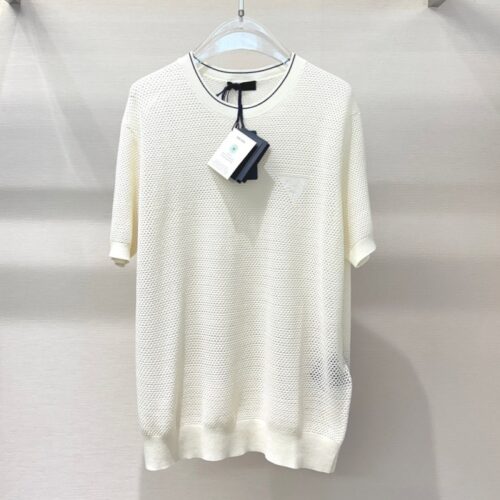 프라다 레이스업 티셔츠 옐로우