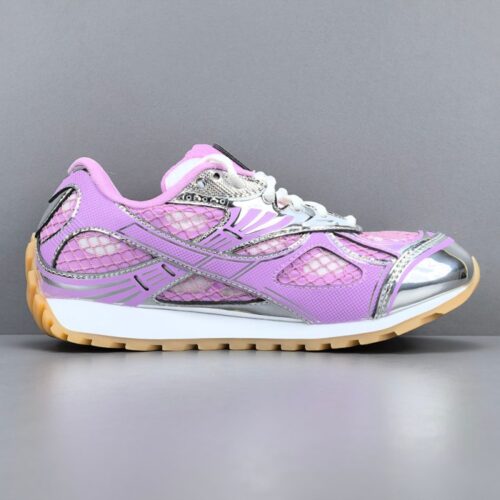 보테가베네타 오르빗 나일론 로우탑 스니커즈 핑크