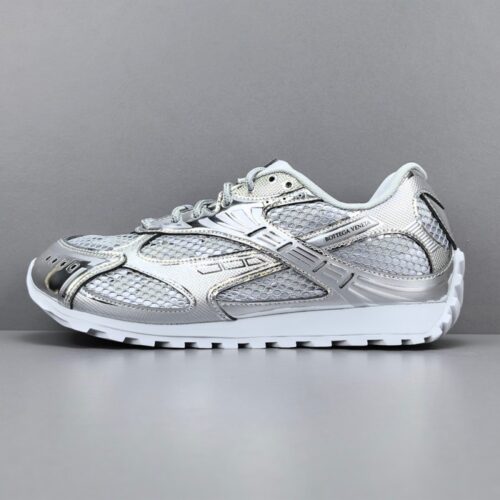 보테가베네타 오르빗 나일론 로우탑 스니커즈 실버