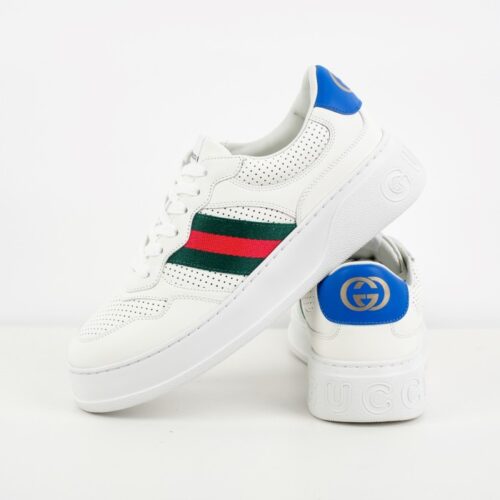 구찌 웨빙 레더 스니커즈 669698UPG10