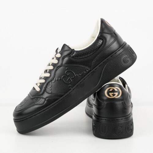 구찌 수프림 남성 GG 스니커즈 블랙