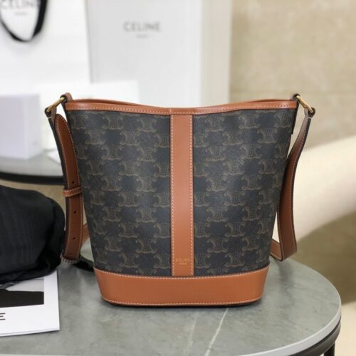 셀린느 버킷백 트리오페 스몰 숄더백 탄 191442