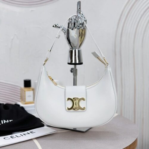 셀린느 미디엄 아바 트라이엄프 숄더백 화이트 114493