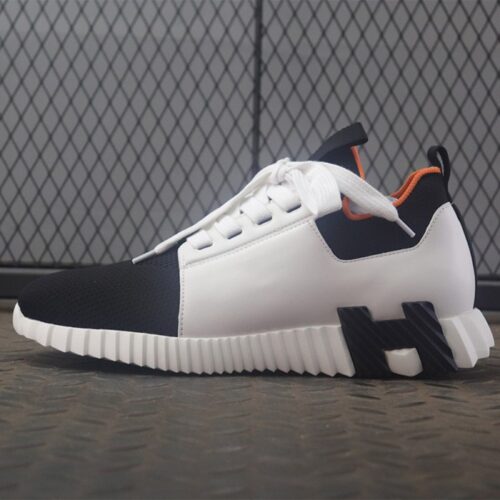 에르메스 DEPART 남성 스니커즈 블랙 화이트 투톤