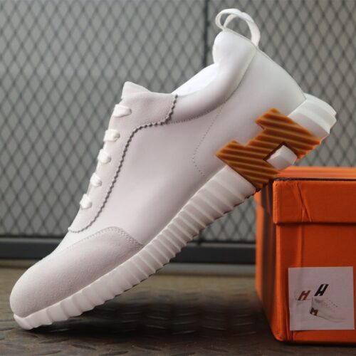 에르메스 바운싱 스니커즈 화이트 브라운