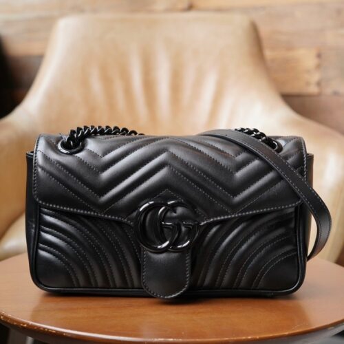 구찌 마몽 숄더백 블랙