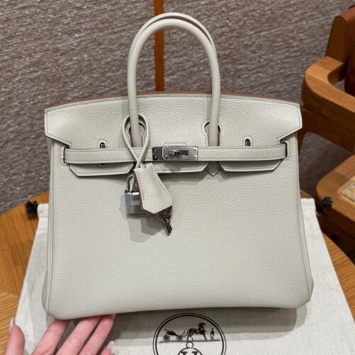 올수공 에르메스 버킨 25 8L/Beton 토고 가죽 실버 하드웨어