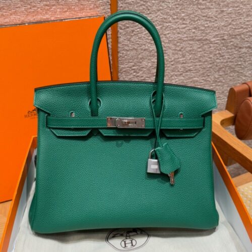 올수공 에르메스 버킨 25 U4/Vert vertigo 토고 가죽 실버 하드웨어