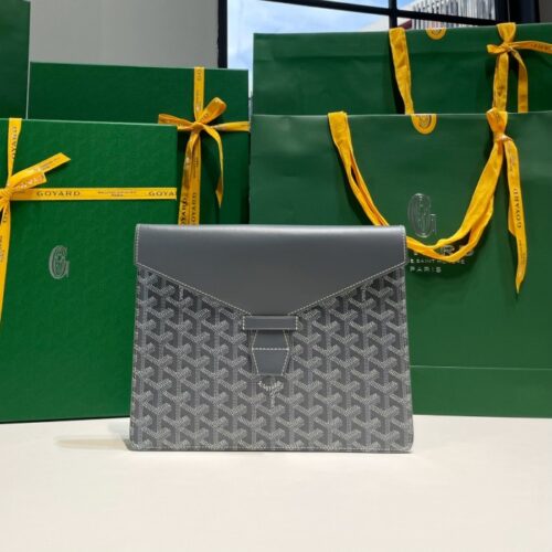 고야드 카몬도 플랩 클러치 그레이