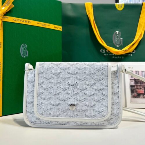 고야드 플뤼메 월렛 미니 크로스백 화이트