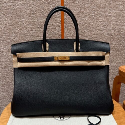 올수공 에르메스 버킨 40 89/noir 토고 가죽 골드 하드웨어
