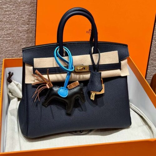 올수공 에르메스 버킨 25 2Z/Blue nuit 토고 가죽 골드 하드웨어