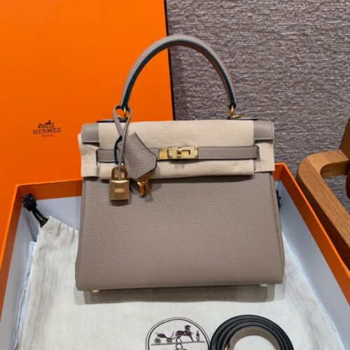 올수공 에르메스 켈리 25 81/Girs tourterlle 토고 가죽 골드 하드웨어